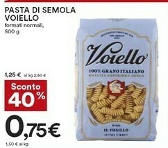 Coop Voiello Fusilli 141 500 G(ml) offerta