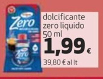 Coop Zero dolcificante zero liquido 50 ml offerta