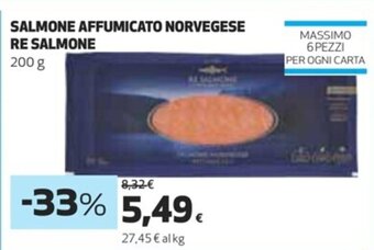 Coop Salmone Affumicato Norvegese Re Salmone 200 g offerta