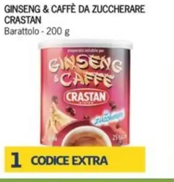 Iper Tosano Crastan Ginseng & Caffè da Zuccherare 200 g offerta