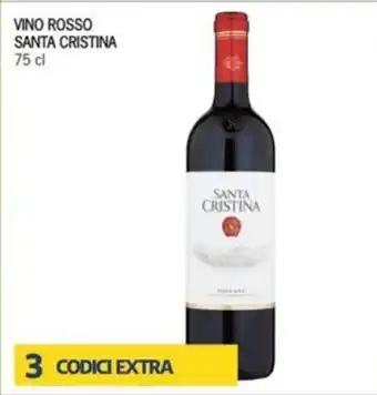 Iper Tosano Santa Cristina Vino Rosso 75 cl offerta