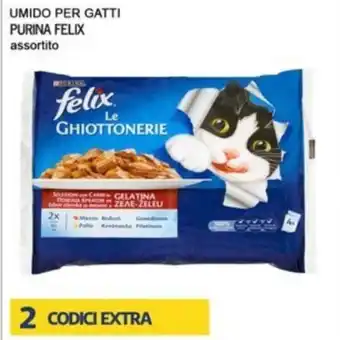 Iper Tosano felix Umido per Gatti Purina assortito offerta