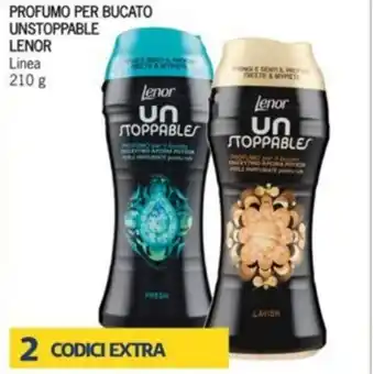 Iper Tosano Lenor Profumo per Bucato Unstoppable 210 g offerta