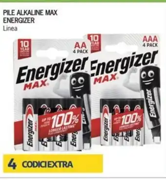 Iper Tosano Energizer Pile Alkaline Max offerta