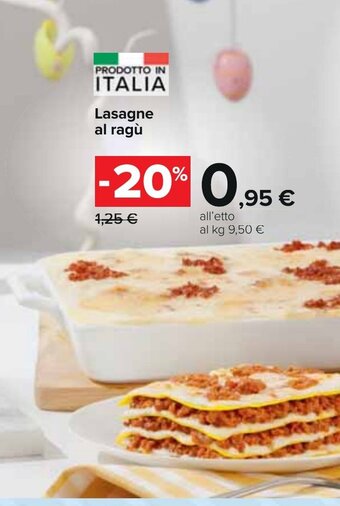 Carrefour Lasagne al ragù offerta