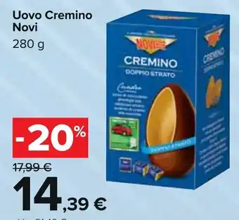 Carrefour Novi Uovo Cremino 280 g offerta