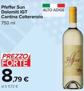 Pfeffer Sun Dolomiti IGT Cantina Colterenzio 750 ml