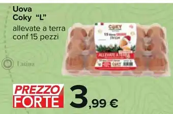 Carrefour Coky ''L" Uovo conf 15 pezzi offerta