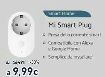 Unieuro Xiaomi Mi Smart Plug offerta