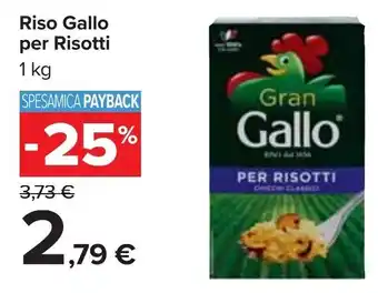 Carrefour Gallo per Risotti Riso 1 kg offerta