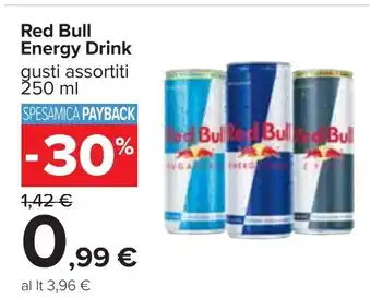 Carrefour Red Bull Energy Drink 250 ml offerta