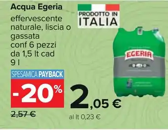 Carrefour Egeria Acqua 9 l offerta