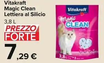 Carrefour Vitakraft Magic Clean Lettiera Al Silicio 3,8 l offerta