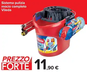 Carrefour Vileda Sistema Pulizia Mocio Completo offerta