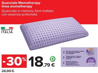 Carrefour Guanciale Memotherapy Linea Aromatherapy offerta