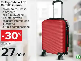Carrello Interno Trolley Cabina ABS.