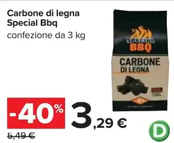 Carrefour Special BBQ Carbone di Legna Confezione da 3 kg offerta