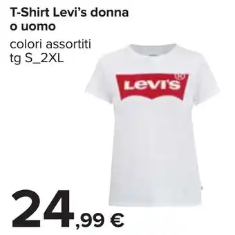 Carrefour Levi's T-Shirt Donna o Uomo tg S-2XL offerta