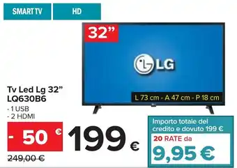 Carrefour LG TV LED 32" LQ630B6 offerta