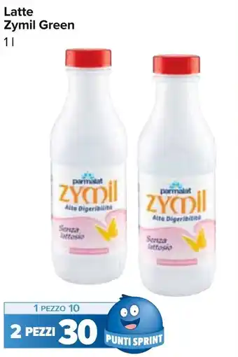 Carrefour Parmalat Zymil Green Latte 1 l offerta