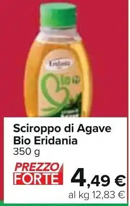 Carrefour Eridania Bio Sciroppo di Agave 350 g offerta