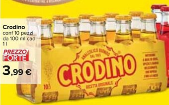 Carrefour Crodino Conf 10 pezzi da 100 ml cad 1 l offerta