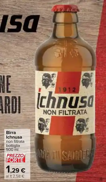 Carrefour Ichnusa Birra 500 ml offerta