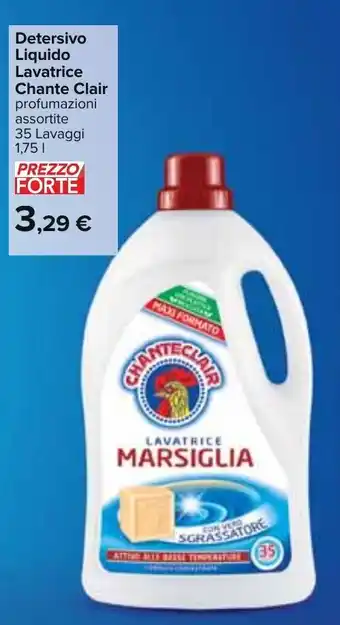 Carrefour Chante Clair Detersivo Liquido Lavatrice 1,75 l offerta