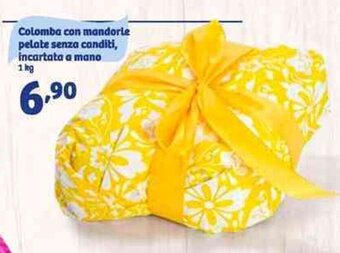 In'S Mercato Colomba Con Mandorle Pelate Senza Canditi, Incartata A Mano 1 kg offerta