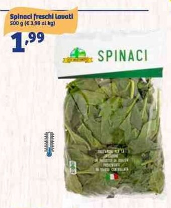 In'S Mercato Spinaci Freschi Lavati 500 g offerta