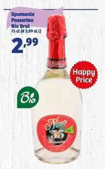 In'S Mercato Spumante Passerina Bio brut 75 cl offerta