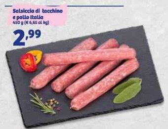 In'S Mercato Salsiccia di Tacchino E Pollo Italia 450 g offerta