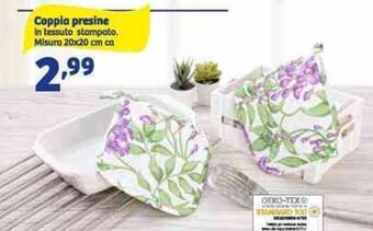 Coppia Presine Misura 20x20 cm ca.