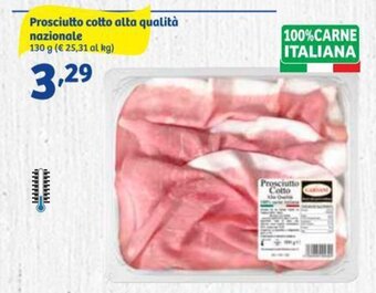 In'S Mercato Prosciutto Cotto Alta Qualità Nazionale 130 g offerta