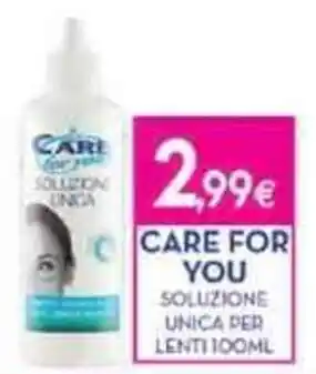 Care For You Soluzione Unica Per Lenti 100 ml