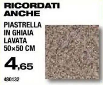Piastrella In Ghiaia Lavata 50 x 50 cm