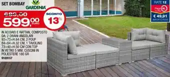 Bricofer Gardenia Set Bombay offerta