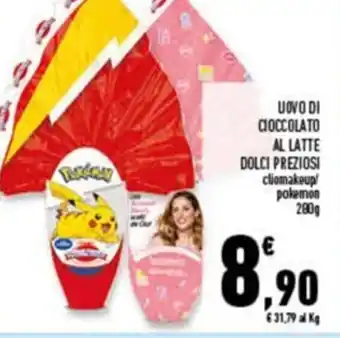 Conad Superstore Dolci Preziosi Uovo di Cioccolato 280 g offerta