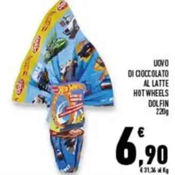 Conad Superstore Dolfin Hot Wheels Uovo di Cioccolato 220 g offerta