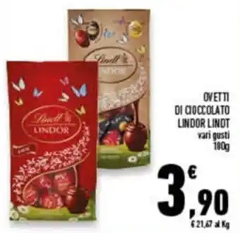 Conad Superstore Lindt Lindor Ovetti di Cioccolato 180 g offerta