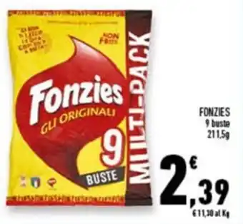 Fonzies 9 buste 211,5 g