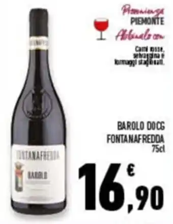 Conad Superstore Fontanafredda Barolo DOCG 75 cl offerta