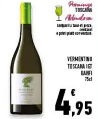 Conad Superstore Banfi Vermentino Toscana IGT 75 cl offerta