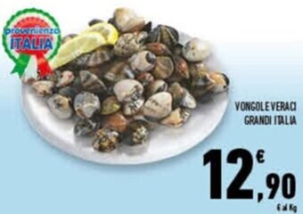 Conad Superstore Vongole Veraci Grandi Italia offerta