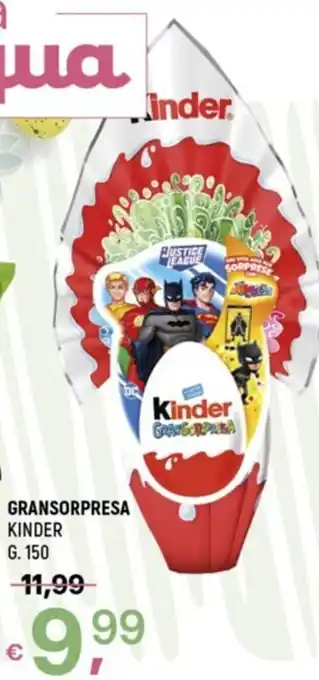 A&O Kinder Gransorpresa g. 150 offerta