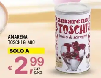 A&O Toschi Amarena g. 400 offerta