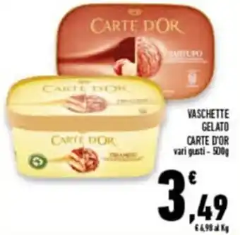 Conad Superstore Carte D'Or Vaschette Gelato 500 g offerta