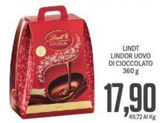 Supermercati Piccolo Lindt Lindor Uovo di Cioccolato 360 g offerta
