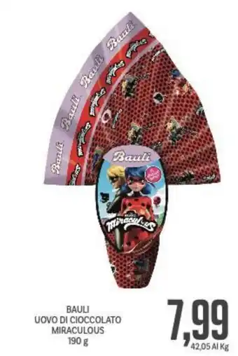 Supermercati Piccolo Bauli Uovo di Cioccolato Miraculous 190 g offerta