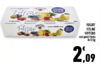 Conad Superstore Vipiteno Yogurt Fitline 8 x 125 g offerta